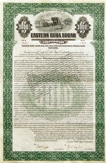 Eastern Cuba Sugar Corp.